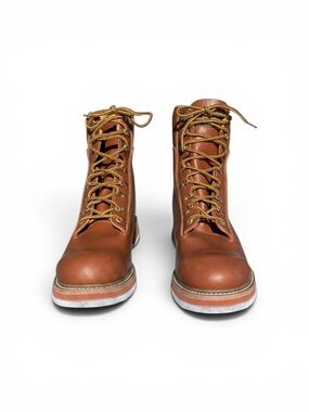 Cabela's Brown Waterproof Lace-Up Wading Boots with Tan Laces Size 13